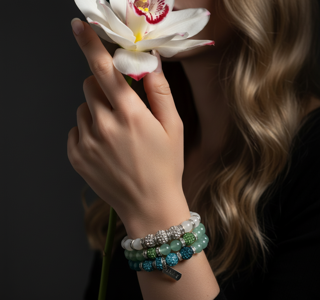 Hand with Flower and Bracelets