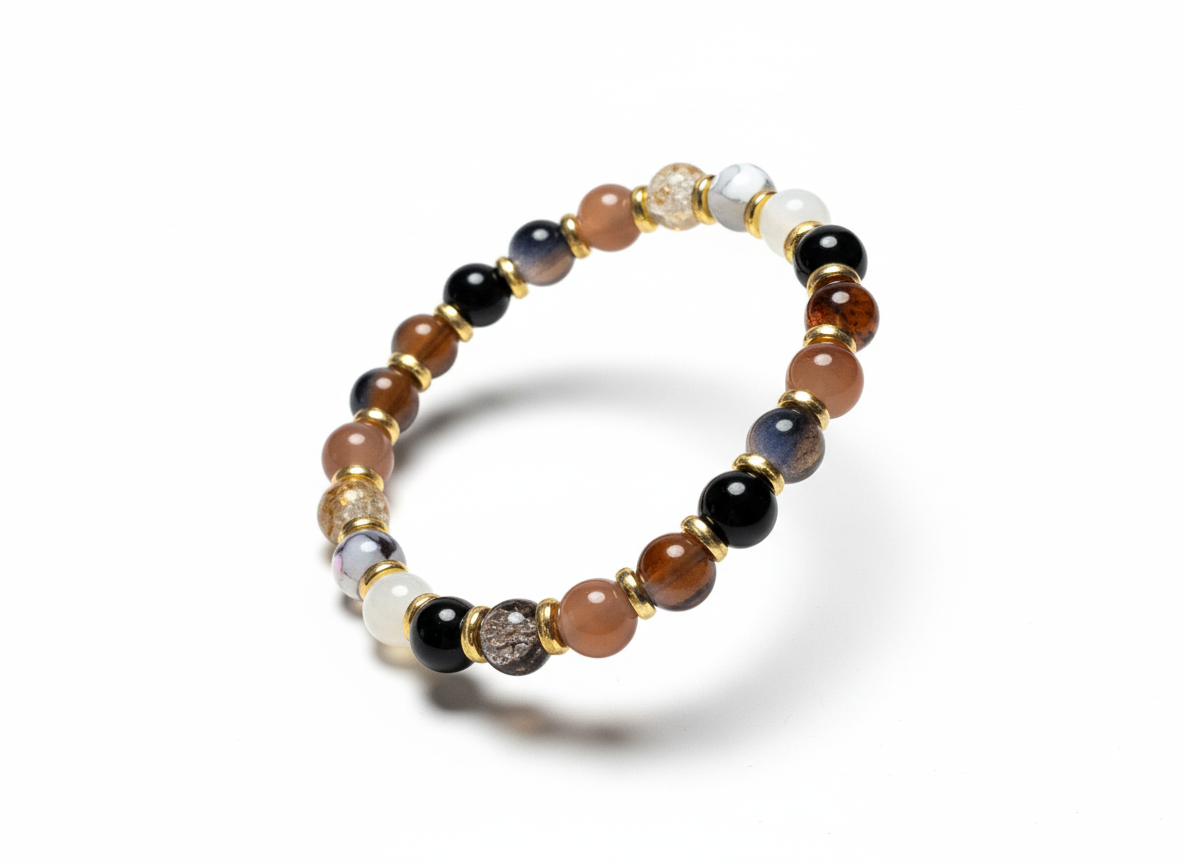 Multi-Toned Neutral Bracelet Floating E-commerce Shot